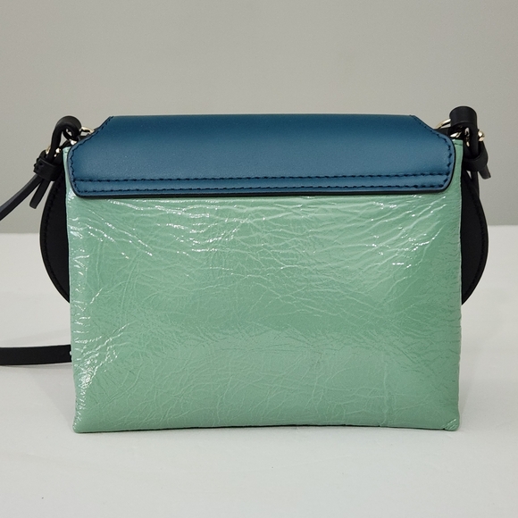 NEW SMYTHSON PILLOW LEATHER CROSSBODY BAG IN SEAGREEN PETROL - Picture 8 of 9